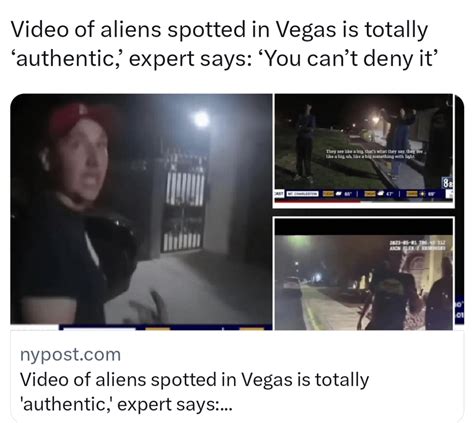 Video of aliens spotted in Vegas is authentic,: expert